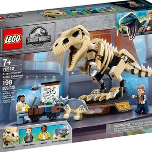 New Lego Jurassic World T. Rex Dinosaur Fossil Exhibition 76940 Retired Set